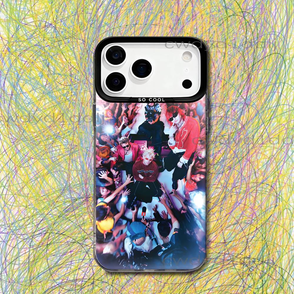 

5 5SOS S-Seconds of S-Summer Phone Case For iPhone 17,16,15,14,13,12,11,X,8,7,Pro,Max,Plus,SE4,Air,Mini IMD Gray Hard Matte iPhone13
