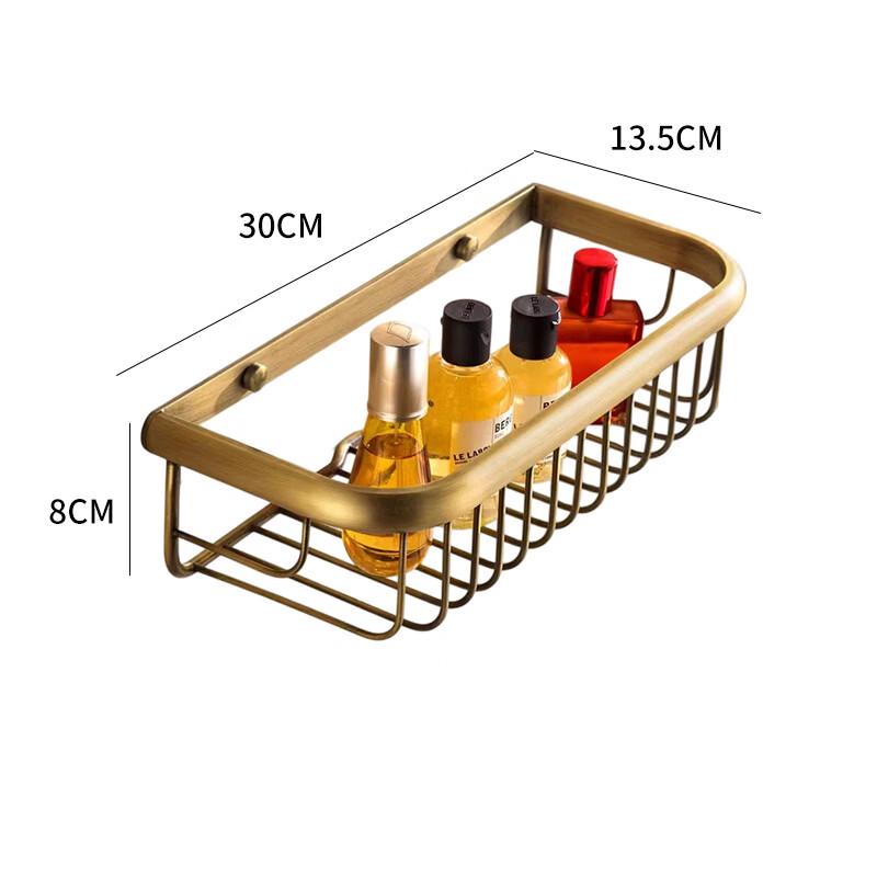 Antique European Style Twisted Towel Rack with Basket