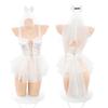 Sexy Women's Wedding Dress Uniform Cosplay Lingerie Set Hot Erotic Transparent Lace Apparel For Sex Underwear Porno Outfit
