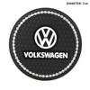 For VW Volkswagen Jetta MK5 Golf 2pcs Non-slip Car Diamond Water Cup Pad Rhinestone Silicon Mat For Volkswagen VW Scirocco Jetta