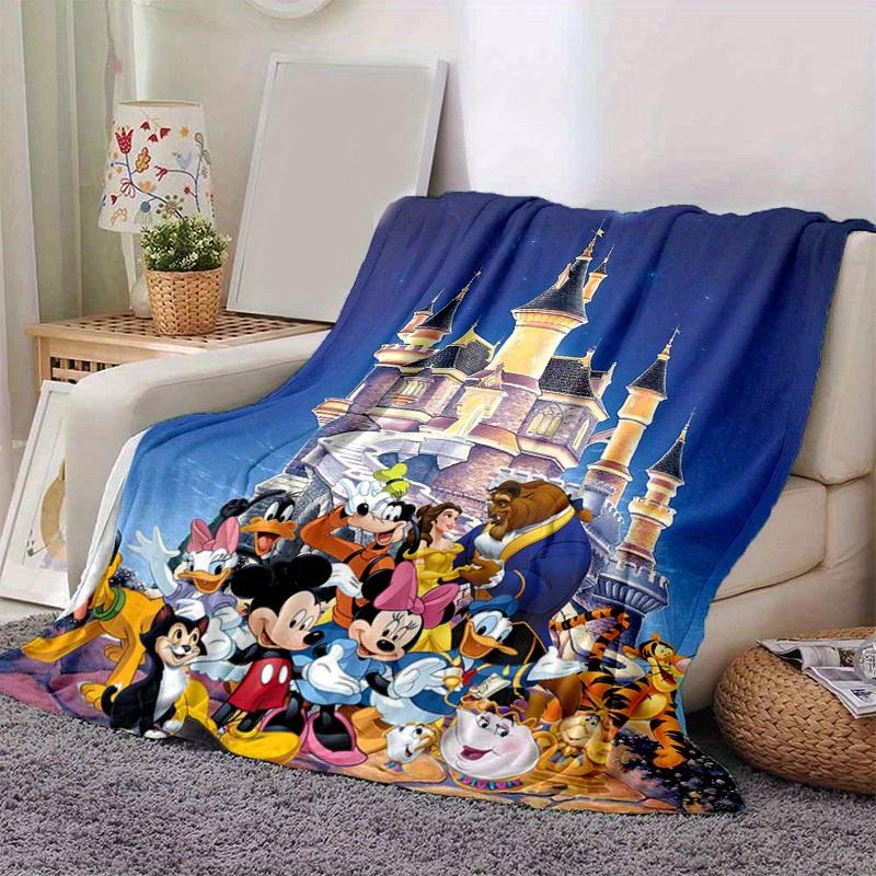 1pc, Disney Castle Magic: A Cozy Home Decor Gift Bedroom, Living Room, Travel, Camping, Car Blanket