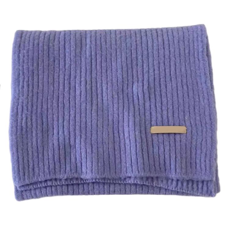 Versatiles Ladies' Knitted Scarf Lightweight Cold Weather Neckerchief Daily Wear for Men Women and Kids