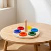 Disk Sorting Toy Educational Stacking Rings Fine Motor Stacker for Toddlers, Preschoolers,