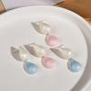 Colorful Teardrop Drop Earrings, Dainty Korean Style Summer Vacation Stud Earrings