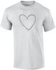 Cute Heart Sketch Tee