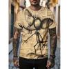 Monster Graffiti Art Graphic T-Shirt For Men Funny Animal 3D Printed Tees
