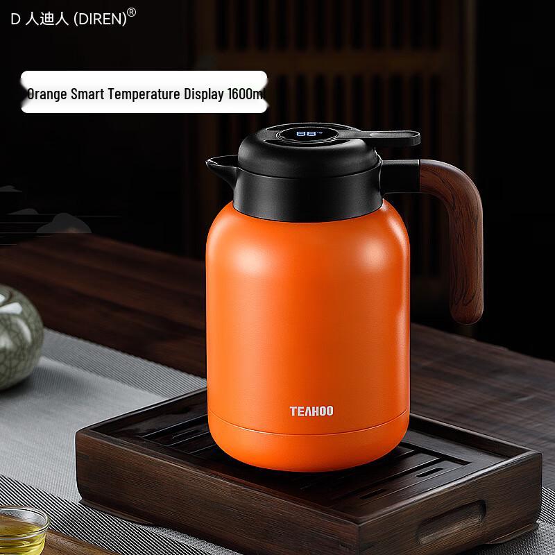 DIREN Smart Temperature Display 316 Stainless Steel Thermal Kettle with Tea Infuser