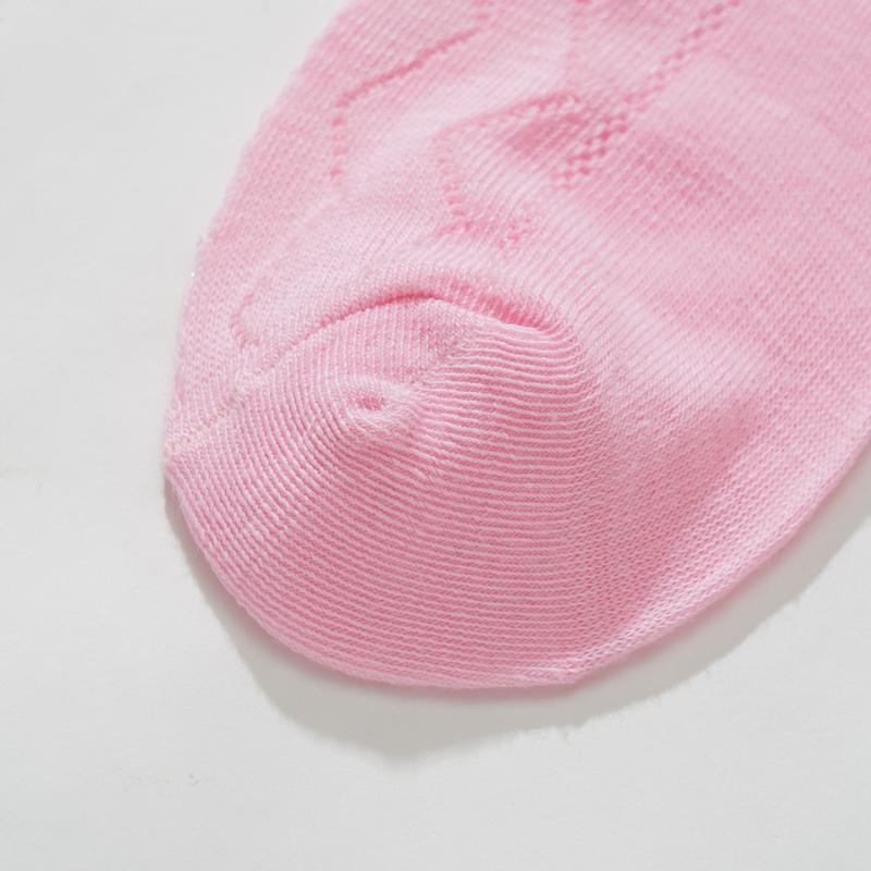 Lange Damen Socken Hohe Qualität Einfarbig Schleife Süße Socken Femme Netz Aushöhlen Niedlich JK Damen Ballett Bequeme Lockere Socken