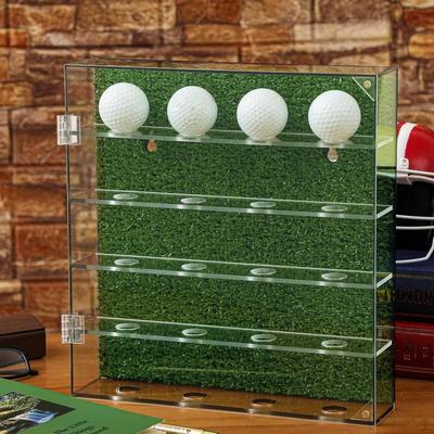 Golf Ball Display Case Organizer Clear Souvenir Golfball Collections Rack Collector Gift