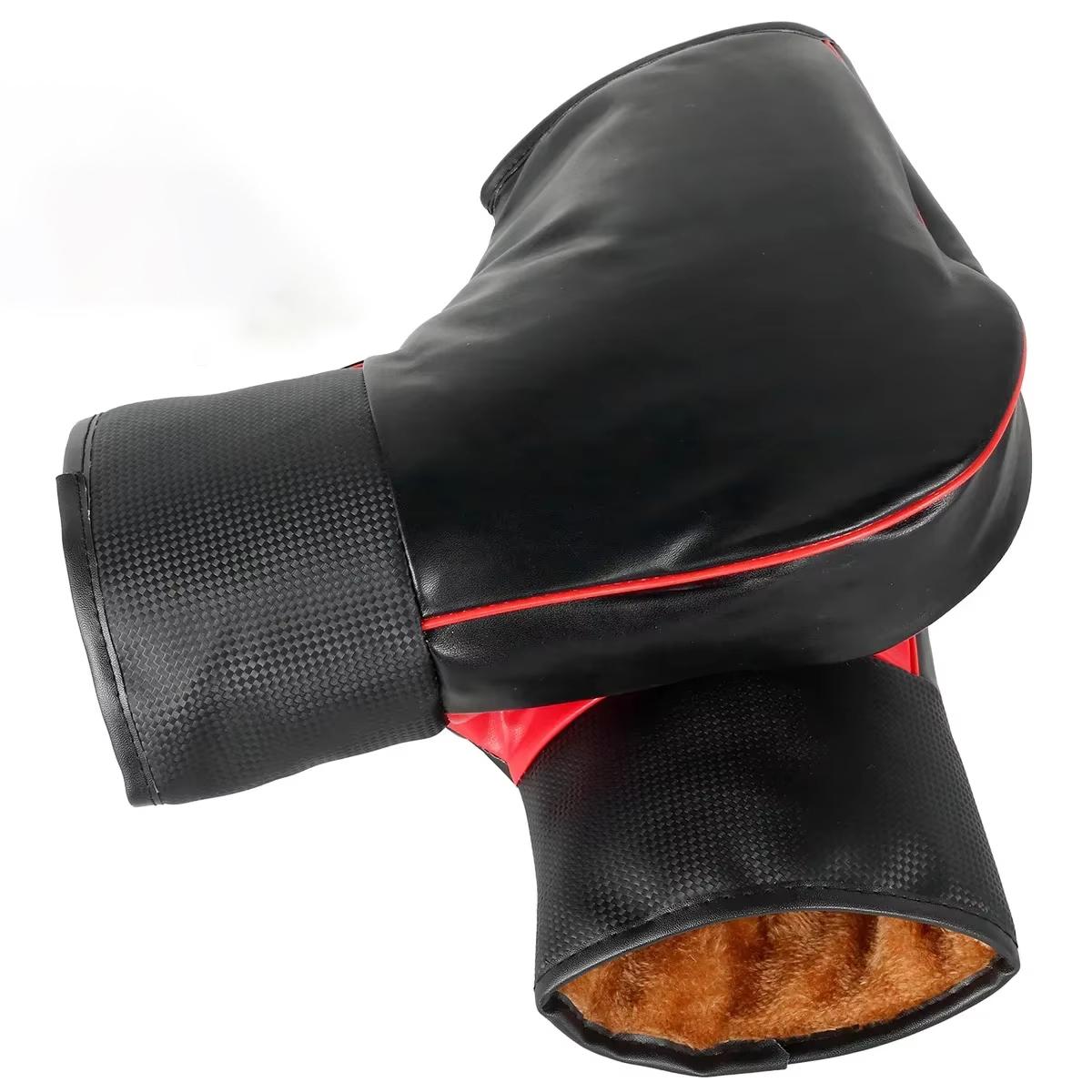 

Electric Tricycle Winter Warmer Gloves Handlebar Muffs Protective Motorcycle Scooter Thick Warm Grip Handle Bar Muff Rainproof темно серый