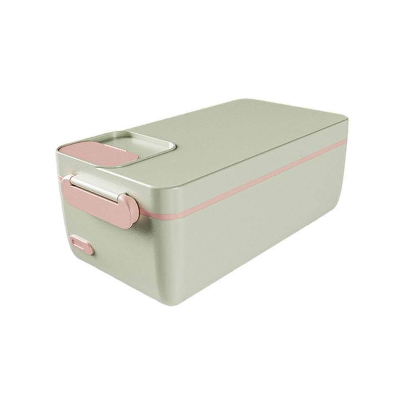 Practical Lunch Box 3200mAh Food Box Self Warming Food Storage Box 304Stainless Steel Texture for Various Setting