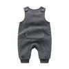 Baby clothes overalls rompers spring autumn layered set coveralls baby girl boy birth preparation gift border plain 12M T-shirt 2-piece