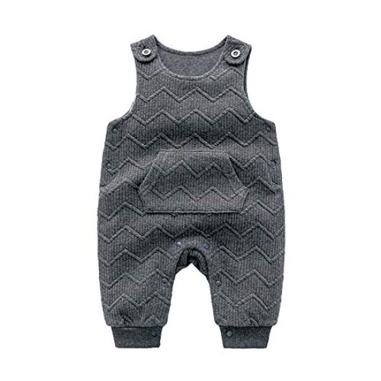 Baby clothes overalls rompers spring autumn layered set coveralls baby girl boy birth preparation gift border plain 12M T-shirt 2-piece