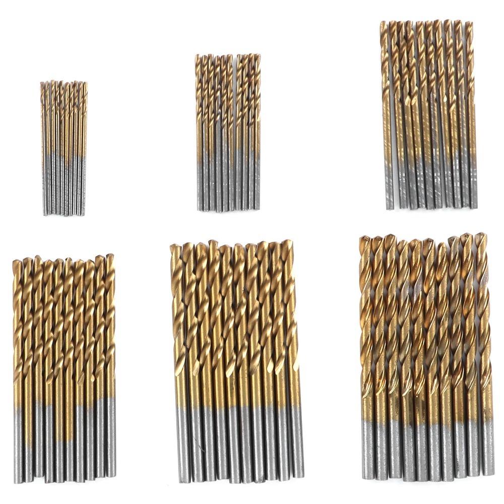60PCS 135° Split Point Drilling Tools Jobber Length Micro Drill Bits Twist Drill Bits Wood Drilling