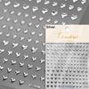 Cat's Eye 5D Gradient European Love Gem Wing Crystal Geometric Colorful Self Adhesive Nail Art Stickers Manicure Decals