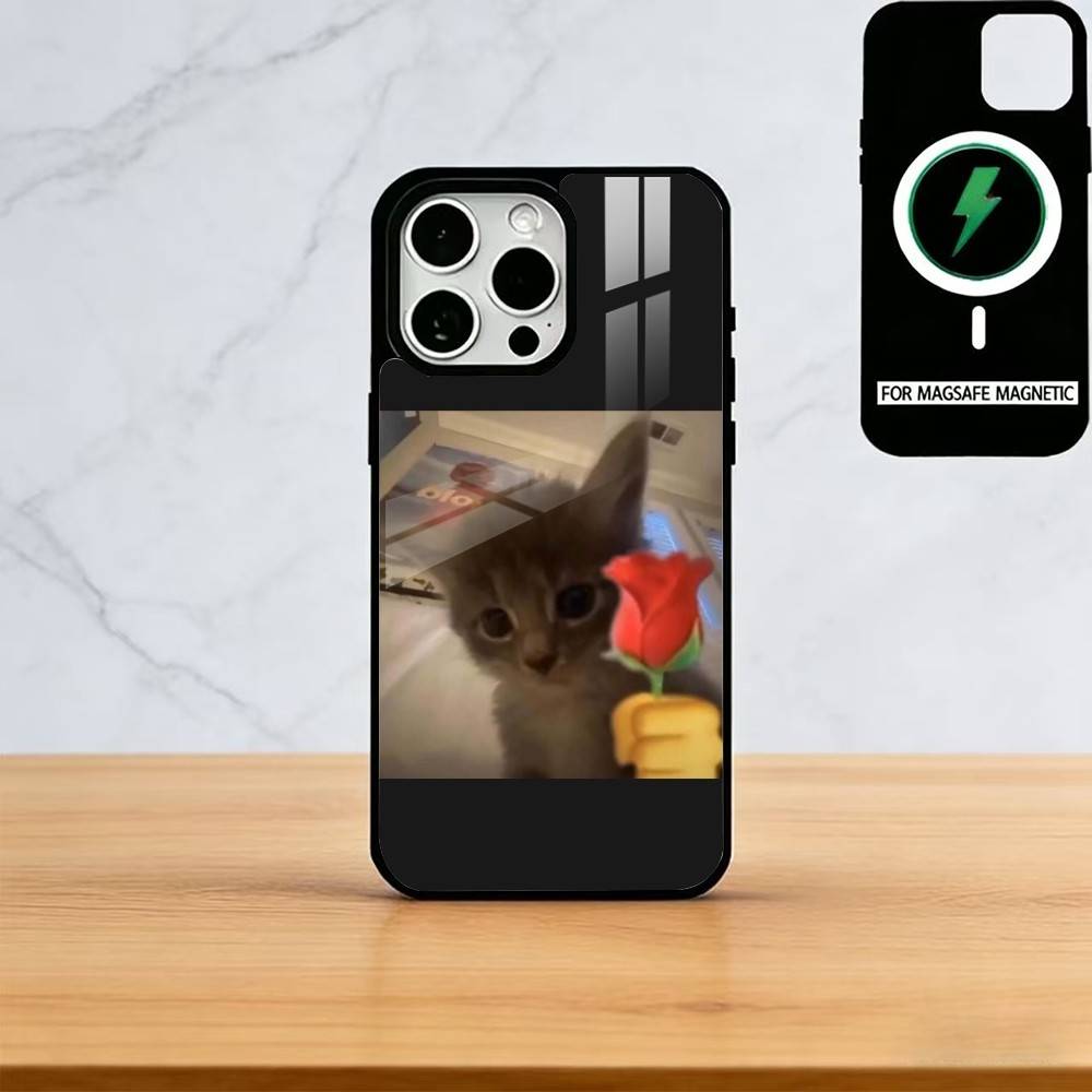 Pet Cat Funny memes Phone Case For iPhone17,16,15,14,13,12,11 Plus,Pro Magnetic with Magsafe Wireless Charging iPhone13