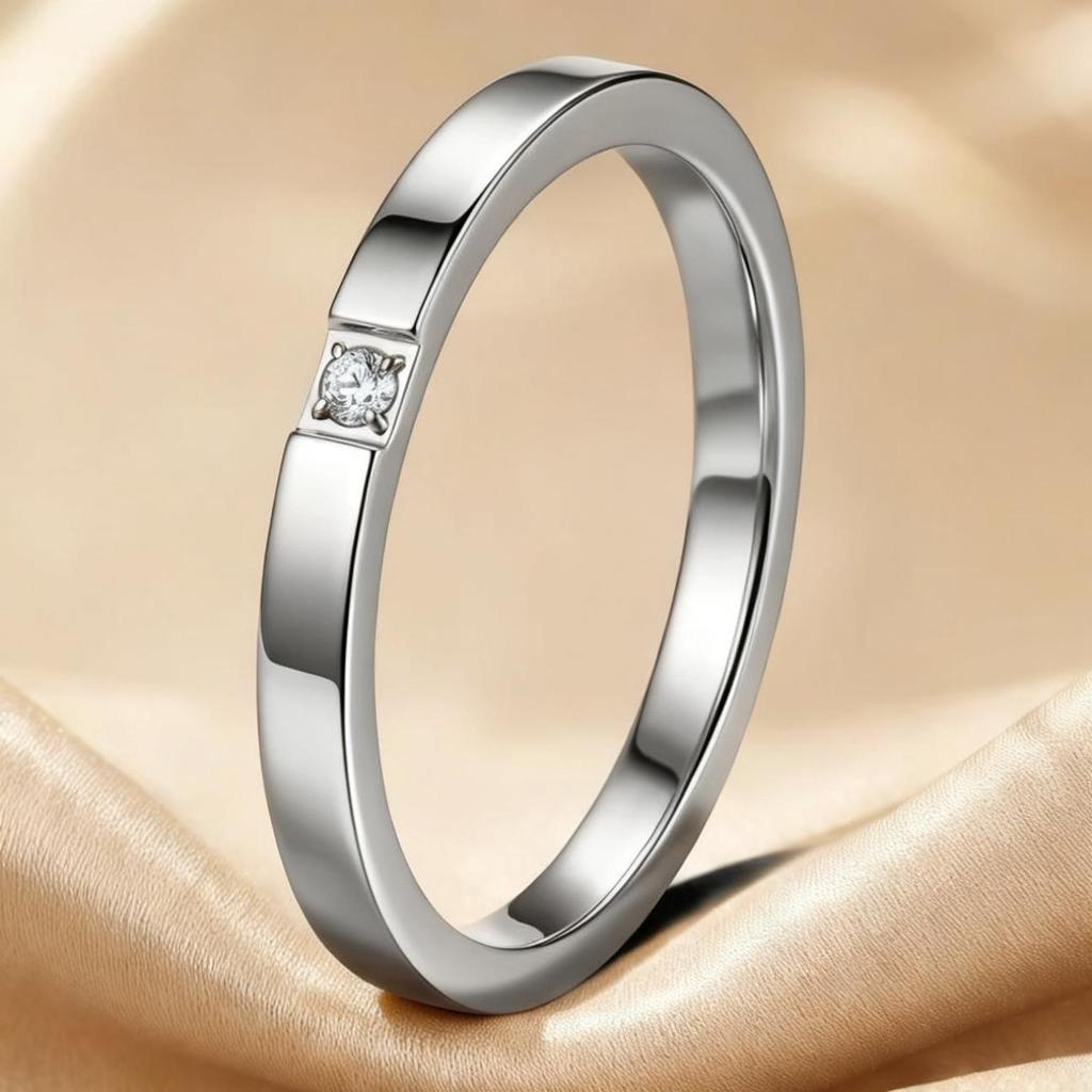 Luxe Dames RVS Ring: Elektrogeplateerd titanium, vervaagt niet, veelzijdig ontwerp