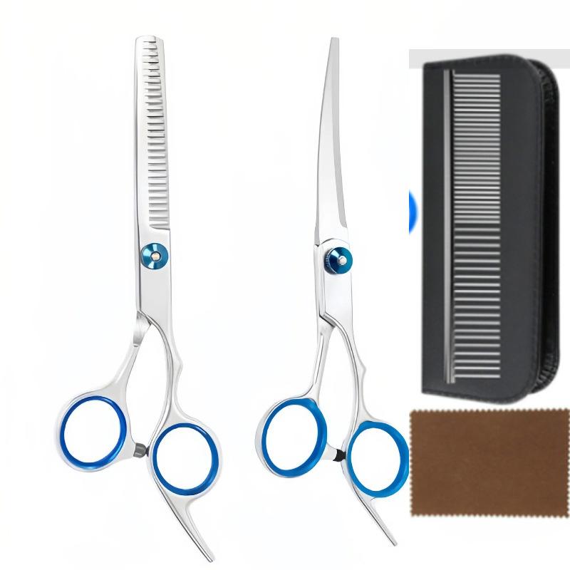 Professional Hairdressing Scissors Stainless Steel Cutting Thinning Barber Shear For Home Salon Use Pet Grooming Trimming