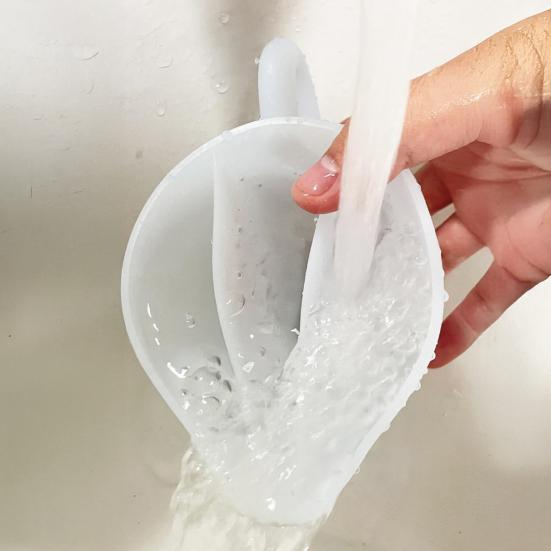 Silicone Split Cup with Handle 17oz Paint Pouring Fluid Art Cup Mixing Measuring Cup with Tip Nozzle DIY Crafts Supplies Resin Art Accessories