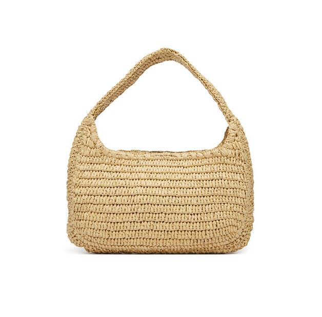 Calvin Klein Bold Ck Raffia Sm Shoulder Bag