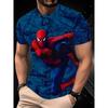 Men Marvel Spider-Man Graphic T-Shirt Spider Design Casual Summer Tops Spiderman Print Superhero Clothing Kids Spiderman T Shirt