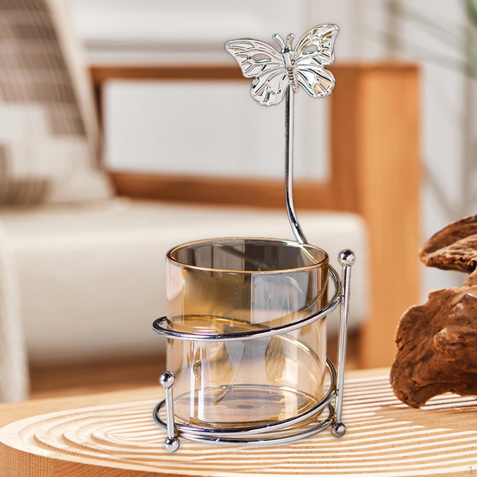 

Полка для хранения кофейных ложек, вилок для коктейлей, контейнер для десерта, держатель для выбора Silver_Gold Brown Cup