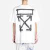 OFF WHITE T-shirt con Stampa Spray Foto OMAA027R201850150110