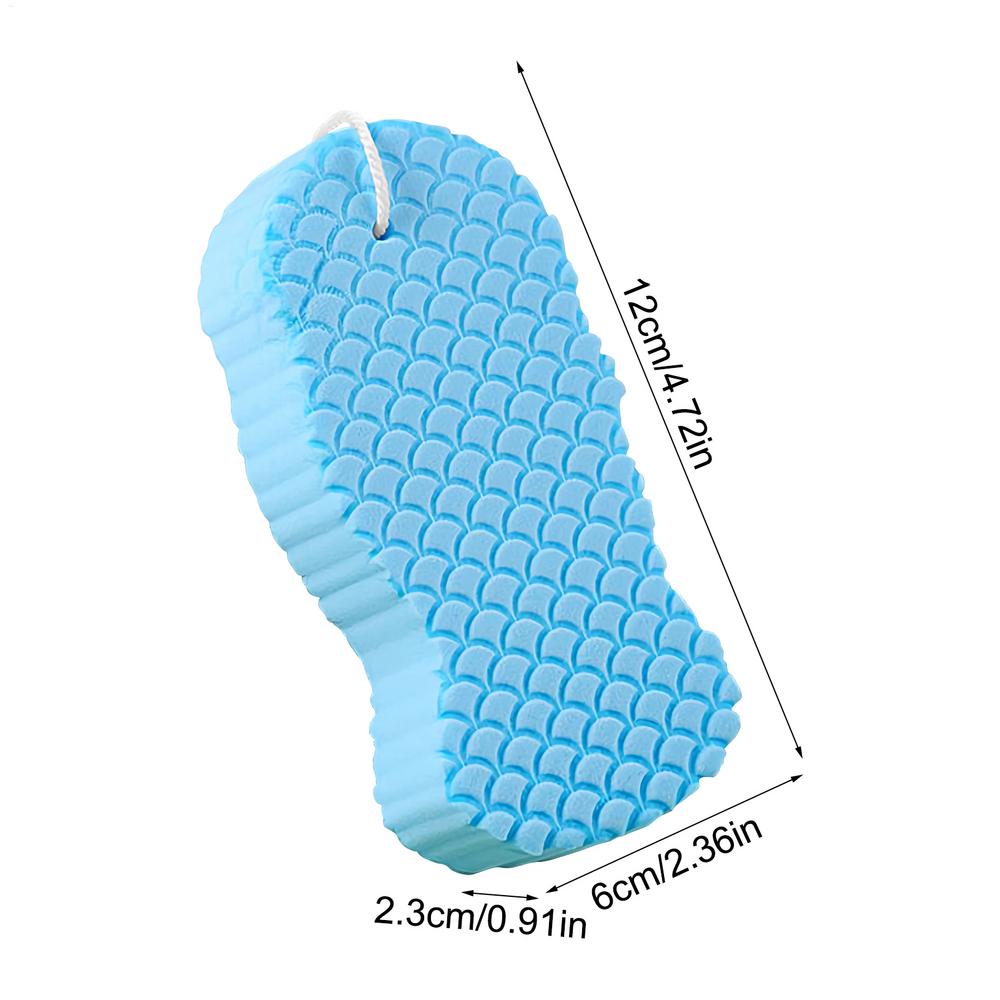 Exfoliating Sponge Soft Bath Sponge Body Scrub 3D Radiant Skin Exfoliating Bath Sponge Remover Dead Skin Bath Tools