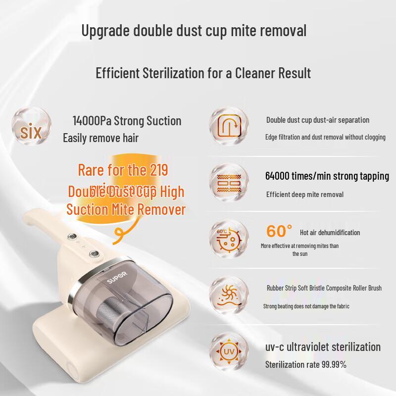 Supor Handheld UV Mite Remover & Bed Vacuum