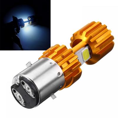 1pc H4 COB LED Motorrad Fahrrad Hi/Lo Scheinwerfer Lampe DC 12-24V Weiß