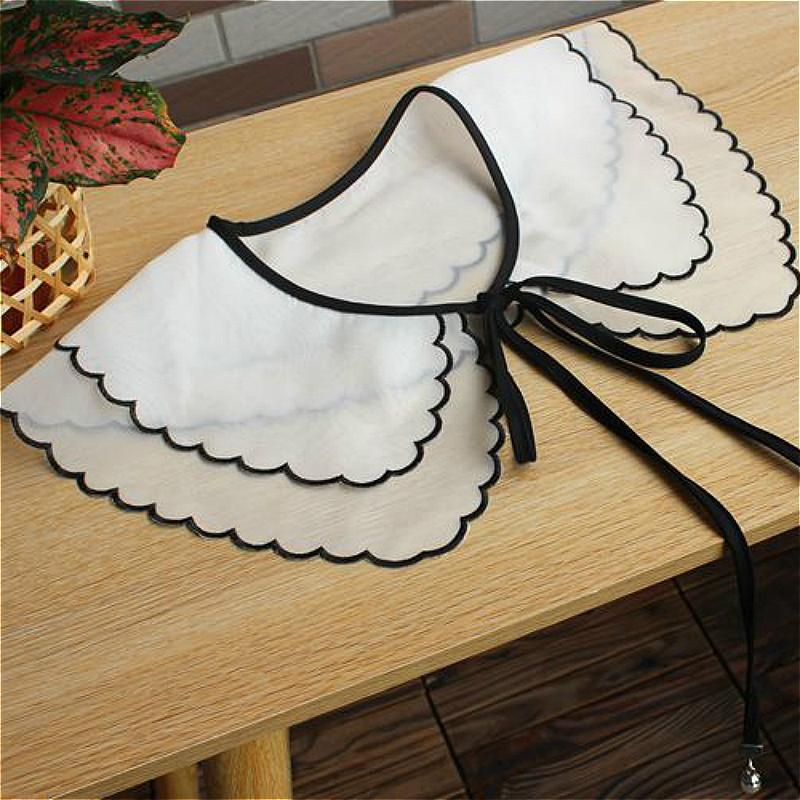 Nice Trendy Women Wild Lace Collar Travel Camping Shopping Beach Sunscreen Shawl Girl Personalized Decorative Accessories