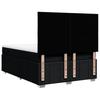 Box Spring Bed with Mattress Black 140 X 190 Cm Fabric