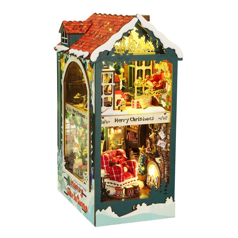 Jiate DIY SL20 Christmas 3D Book Stand Model - Handmade Assembly Gift for Women