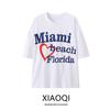 Fashion Style 2024 Summer New Arrival Women's Loose All-Matching Round Neck Short Sleeve Printed T-shirt Tops 0264350 250