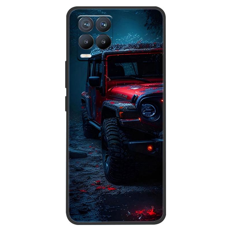For Realme8 Pro 4G Soft Silicone Shell Protective Cover Cool Car Animal Cartoon Pattern Phone Case For Realme 8 pro RMX3081 8i