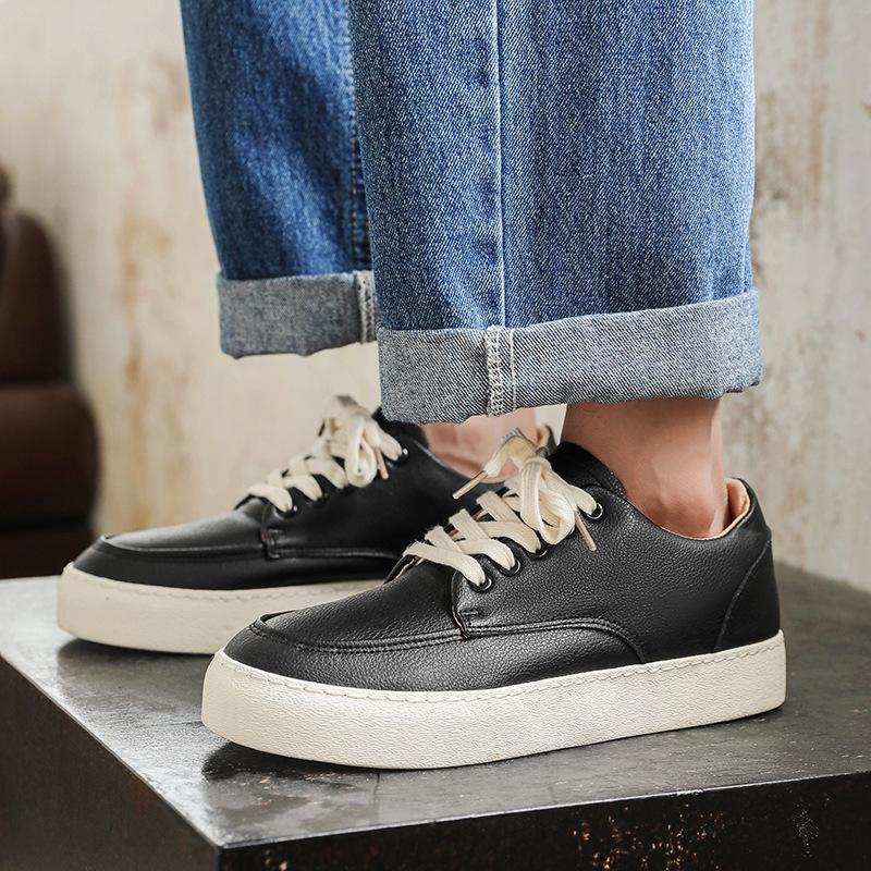 Men's Shoes Luxury Brand Leather Casual Shoes High Quality Walking Sneakers New Fashion Italian Handmade Designer Sport Shoes