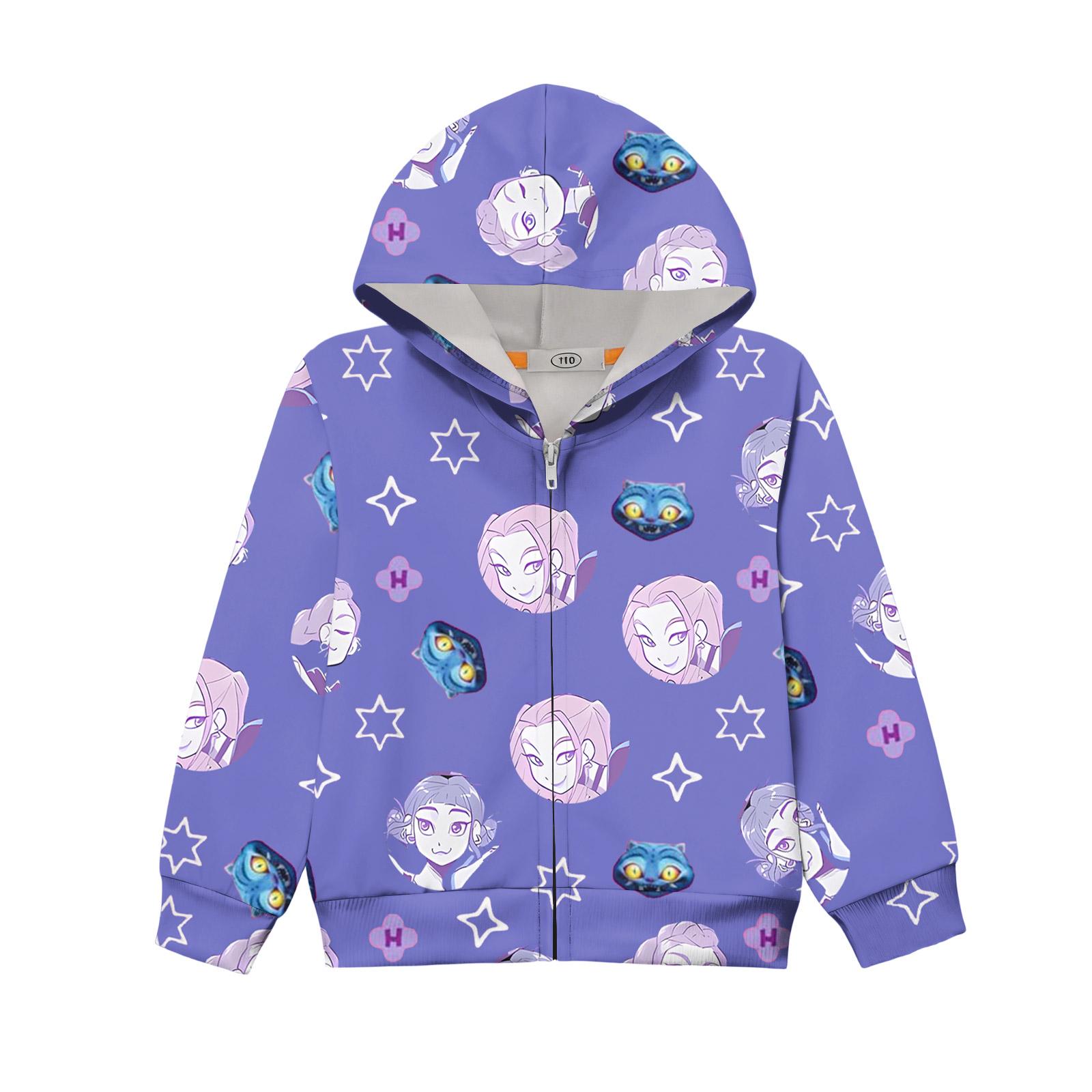 Детское худи пуловер свободного кроя с длинными рукавами, кулиской и однотонной расцветкой 100