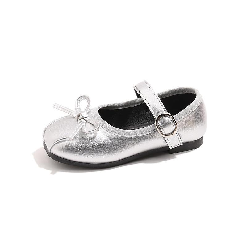 Cute Shoe Girl Single Shoe Soft Bottom Learning Walkers Leather Shoes