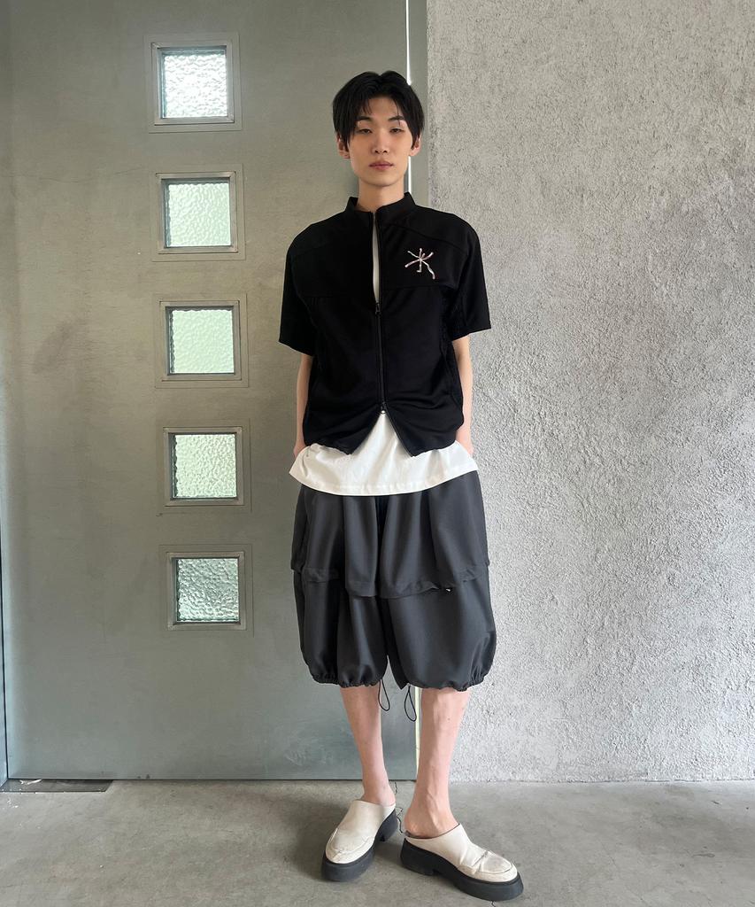 Paradigm Film [Ep.02] Gothic Balloon Fit Bermuda Pants (Charcoal)