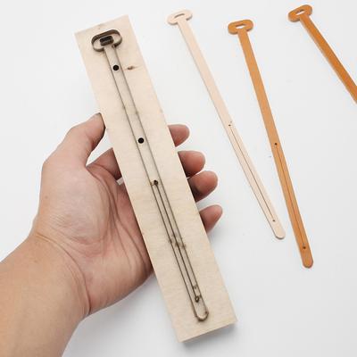 Molde Prático de Couro para Ornamento de Bolsa Cinto Conector Longo Molde de Corte de Couro DIY Cordão Couro Feito à Mão Matriz de Punção