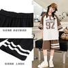 Zomer Casual Meisjes Contrast Gestreept Preppy T-shirt Tops+Korte Broek Sets Schoolkinderen Trainingspak Kind 2 Delig Outfit 5-16 Jaar