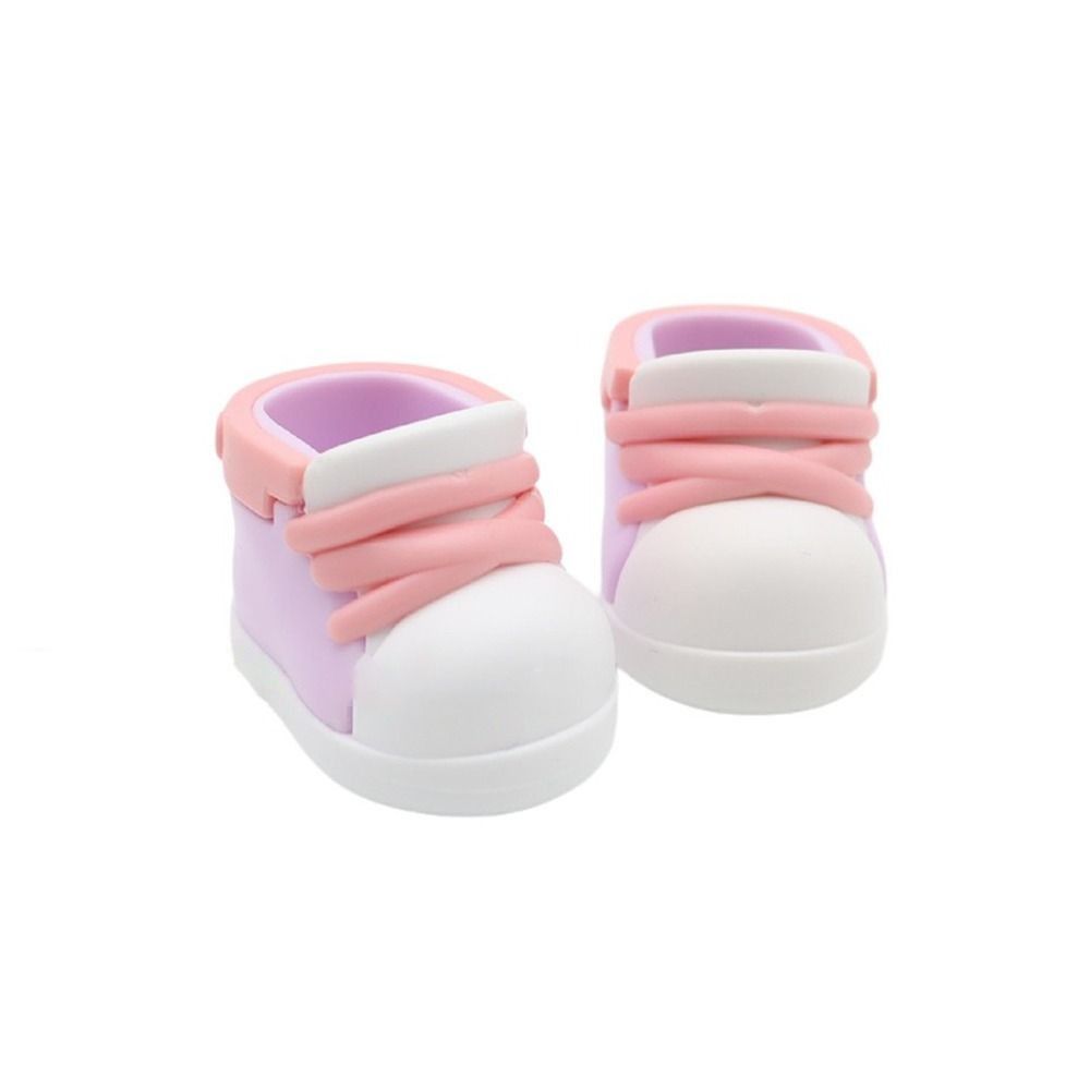 PVC 20cm Cotton Doll Shoe 4.2cm Mini Doll Shoes Hand-made Doll Sneakers  Children Toys