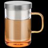Shinefeel High Borosilicate Glass Tea Cup with Lid & Filter