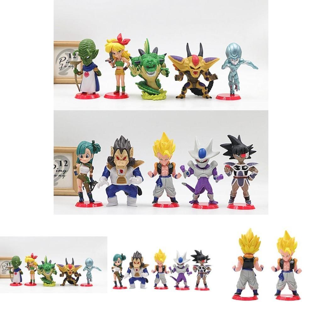 10-piece Dragon Ball Hand-painted Action Figure Toy Set 7.5-9cm Height