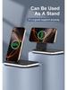 15W Foldable Magnetic Stand: 3-in-1 Wireless Charger for Phone, Watch & Earbuds