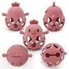 Assorted Colors Silicone Chick Teething Toy with Rattle - Youngsters' Hand Grip and Chew Plaything