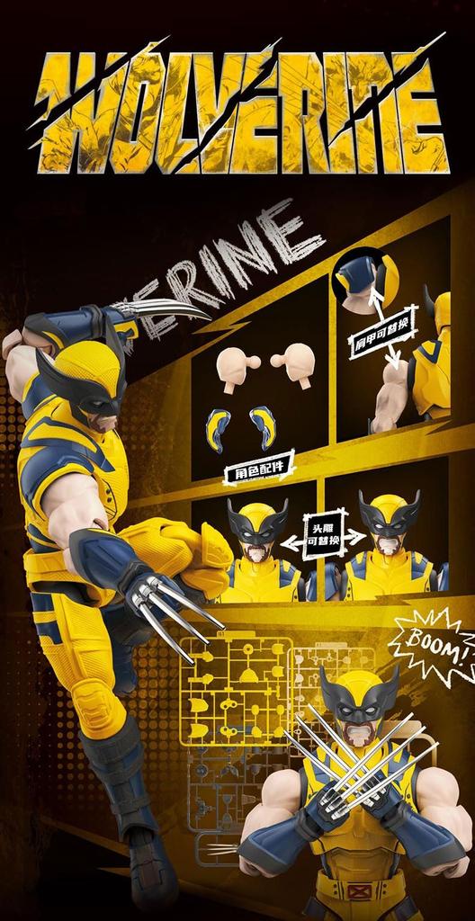 Blokees Marvel CC05 Wolverine ABS Resin Assembled Plastic Model