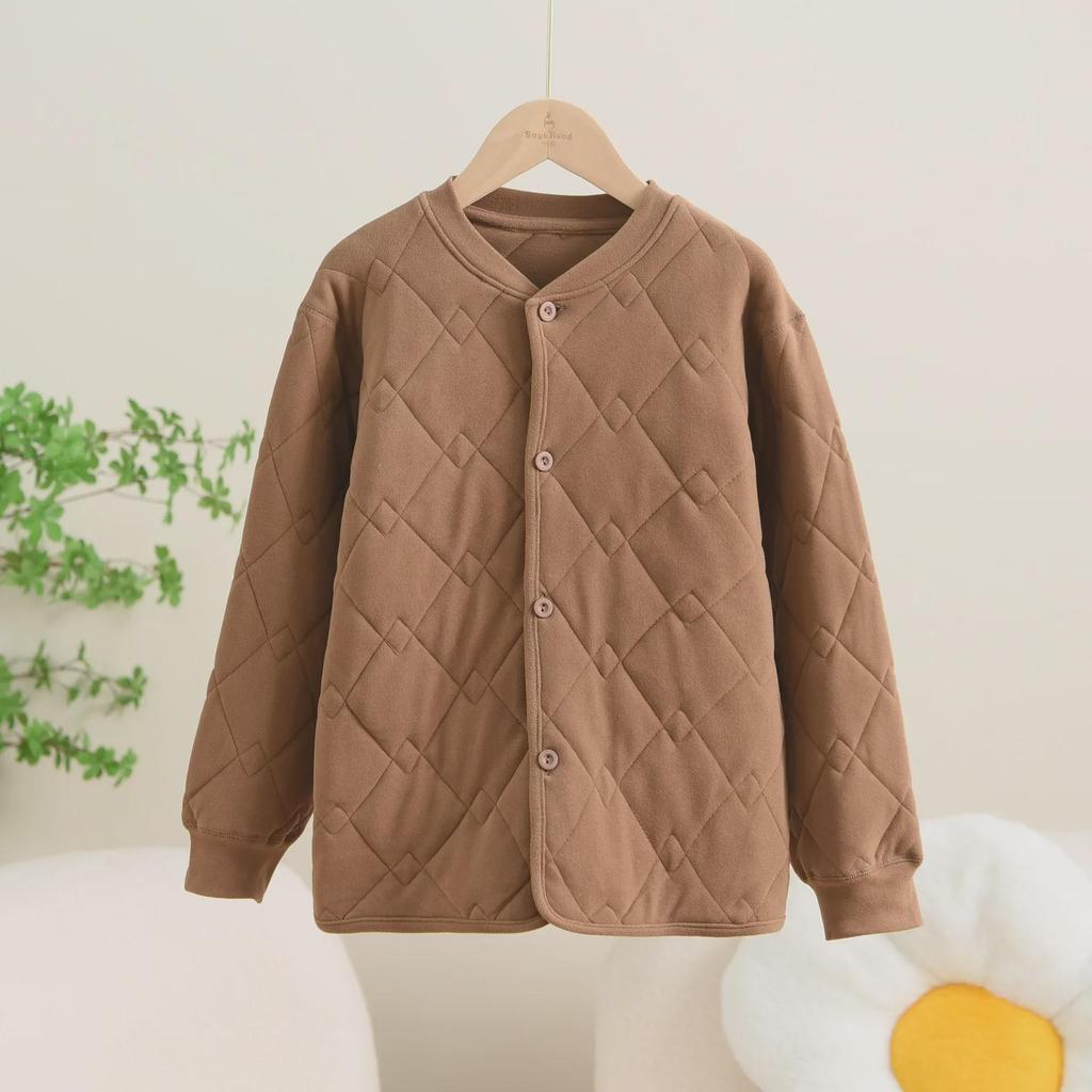 Children's Thermal Silk Quilted Coat with Magnetic Therapy, for Autumn/Winter