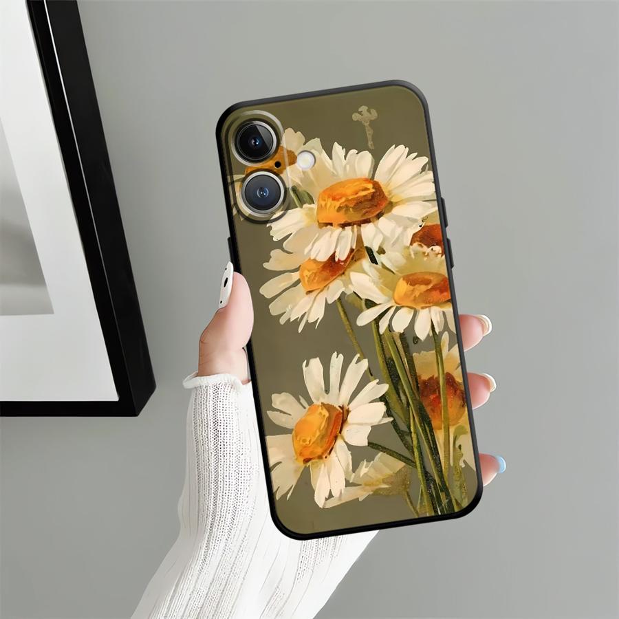

Масляная живопись Цветочный чехол для Apple iPhone 17 Pro Max 14 Air 16 XR XS MAX 11 12 15 Pro 7 8 13 Funda Чехол для телефона iPhone 6 Plus