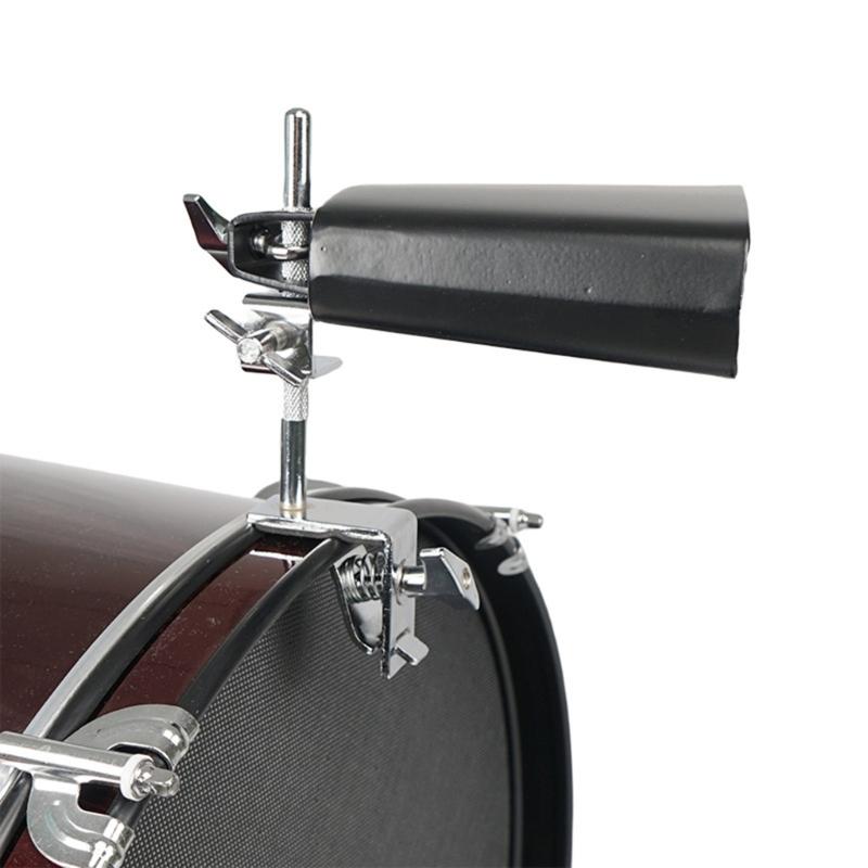 Cowbell Holder Percussion Drum Cowbell Bracket Adjusted Cowbell Mount for Hoop Up or Down Adjustment Cowbell Clamps